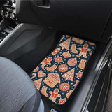 Christmas Gingerbread Cookie Pattern Front And Back Car Mats 160830 - YourCarButBetter