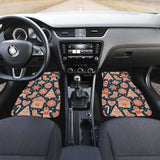 Christmas Gingerbread Cookie Pattern Front And Back Car Mats 160830 - YourCarButBetter