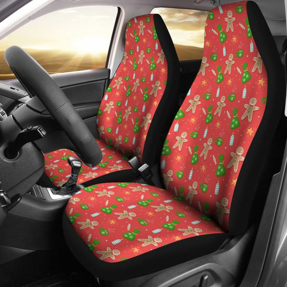 Christmas Gingerbread Xmas Style Car Seat Covers 211201 - YourCarButBetter