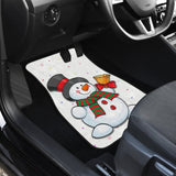 Christmas Happy Night Snowman Ring The Xmas Bell Car Floor Mats 103406 - YourCarButBetter