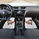 Christmas Happy Night Snowman Ring The Xmas Bell Car Floor Mats 103406 - YourCarButBetter