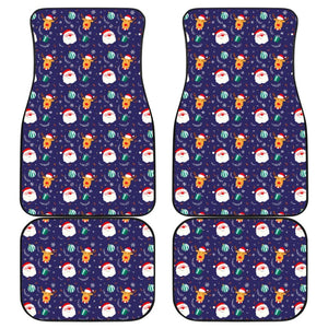 Christmas Santa Claus Reindeer Car Floor Mats 210601 - YourCarButBetter