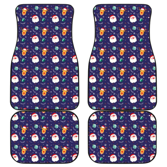 Christmas Santa Claus Reindeer Car Floor Mats 210601 - YourCarButBetter