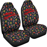 Christmas Sweet Candy Xmas Gift Car Seat Covers 212303 - YourCarButBetter