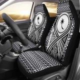 Chuuk Car Seat Cover - Chuuk Flag Polynesian Tattoo Black - 9 174914 - YourCarButBetter