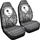 Chuuk Car Seat Cover - Chuuk Flag Polynesian Tattoo Black - 9 174914 - YourCarButBetter