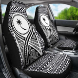 Chuuk Car Seat Cover - Chuuk Flag Polynesian Tattoo Black - 9 174914 - YourCarButBetter