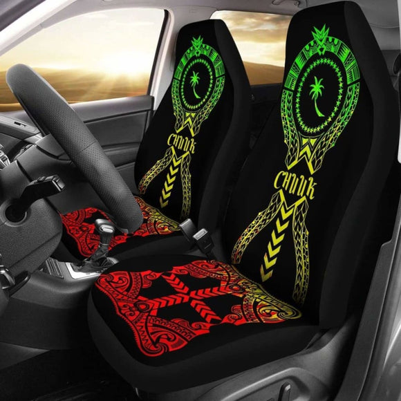 Chuuk Car Seat Covers - Chuuk Flag Micronesian Tribal Reggae - 105905 - YourCarButBetter