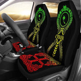 Chuuk Car Seat Covers - Chuuk Flag Micronesian Tribal Reggae - 105905 - YourCarButBetter