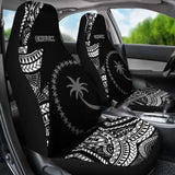 Chuuk Car Seat Covers - Micronesian Pattern Flash Black - 105905 - YourCarButBetter