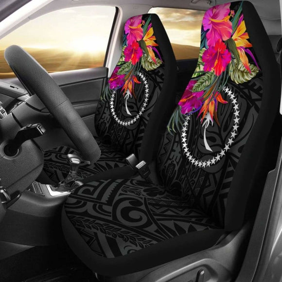 Chuuk Car Seat Covers - Polynesian Hibiscus Pattern - 232125 - YourCarButBetter