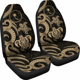 Chuuk Micronesian Car Seat Covers - Gold Tentacle Turtle - 091114 - YourCarButBetter