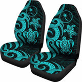 Chuuk Micronesian Car Seat Covers - Turquoise Tentacle Turtle - 091114 - YourCarButBetter