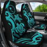 Chuuk Micronesian Car Seat Covers - Turquoise Tentacle Turtle - 091114 - YourCarButBetter