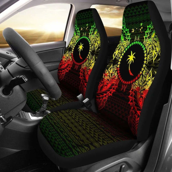 Chuuk Polynesia Car Seat Cover Map Reggae 105905 - YourCarButBetter