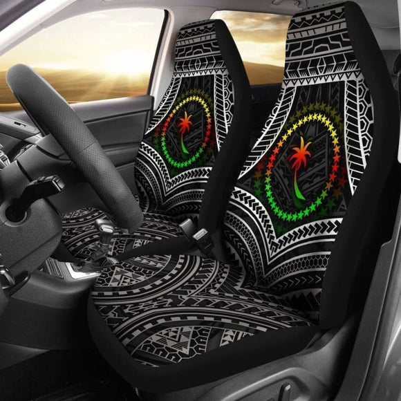Chuuk Polynesian Car Seat Covers - Chuuk Flag Reggae Color - 18 105905 - YourCarButBetter
