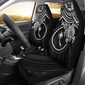 Chuuk Polynesian Car Seat Covers - White Turtle - Amazing 091114 - YourCarButBetter