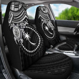 Chuuk Polynesian Car Seat Covers - White Turtle - Amazing 091114 - YourCarButBetter