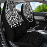 Chuuk State Car Seat Covers - Chuuk Flag Black Version - 105905 - YourCarButBetter
