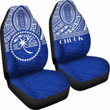 Chuuk State Car Seat Covers - Chuuk Flag Blue Version - 105905 - YourCarButBetter