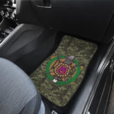Classic Green Camouflage Omega Psi Phi Car Floor Mats 211706 - YourCarButBetter