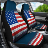 Classic Patriotic American Flag Car Seat Covers 211206 - YourCarButBetter