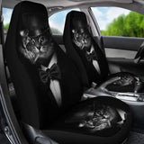 Classy Cat Smoking Car Seat Covers Amazing Gift Ideas 210101 - YourCarButBetter