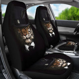 Classy Tiger Art Car Seat Covers Amazing Gift 210101 - YourCarButBetter