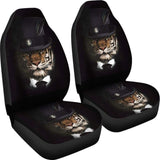 Classy Tiger Art Car Seat Covers Amazing Gift 210203 - YourCarButBetter