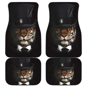 Classy Tiger Canvas Art Car Floor Mats Amazing Gift 174510 - YourCarButBetter