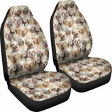 Clumber Spaniel Full Face Car Seat Covers 195016 - YourCarButBetter