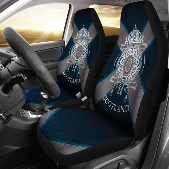 Coat Of Arms And Scotland Flag Car Seat Cover 105905 - YourCarButBetter