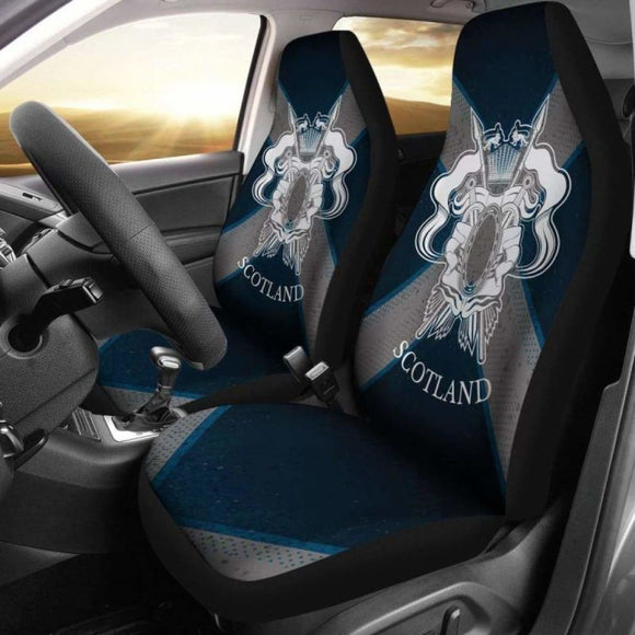 Coat Of Arms And Scotland Flag Car Seat Cover 105905 - YourCarButBetter