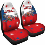 Coat Of Arms Czech Republic Lion Car Seat Covers Amazing 105905 - YourCarButBetter