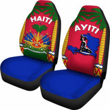 Coat Of Arms Haiti Car Seat Covers - Le Marron Inconnu 4 153908 - YourCarButBetter