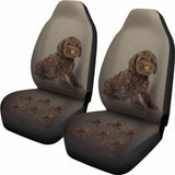 Cockapoo Car Seat Cover Chocolate 094201 - YourCarButBetter