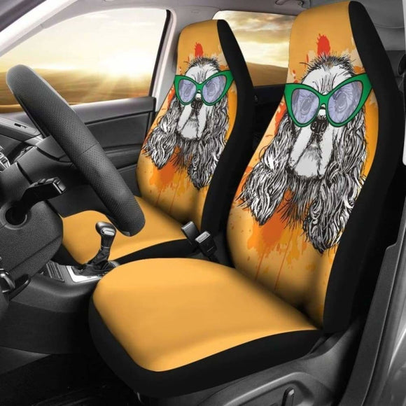 Cocker Spaniel Dogs Art Car Seat Covers 195016 - YourCarButBetter