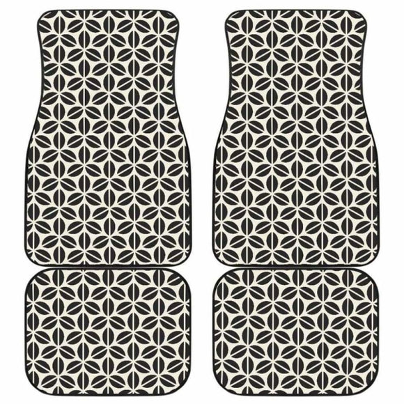 Coffee Bean Abstract Modern Pattern Front And Back Car Mats 163730 - YourCarButBetter