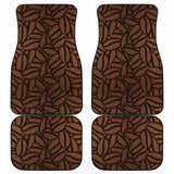 Coffee Bean Pattern Front And Back Car Mats 163730 - YourCarButBetter