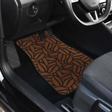 Coffee Bean Pattern Front And Back Car Mats 163730 - YourCarButBetter