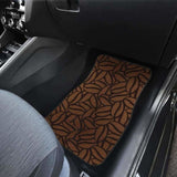 Coffee Bean Pattern Front And Back Car Mats 163730 - YourCarButBetter