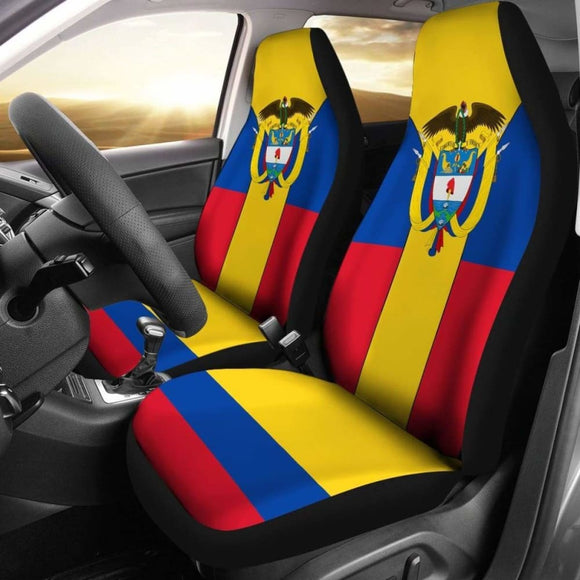 Colombia Coat Of Arms Car Seat Cover 105905 - YourCarButBetter