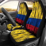Colombia Grunge Flag Car Seat Cover 1 232125 - YourCarButBetter