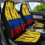 Colombia Grunge Flag Car Seat Cover 1 232125 - YourCarButBetter