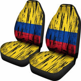Colombia Grunge Flag Car Seat Cover 1 232125 - YourCarButBetter