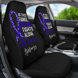 Colon Cancer No One Fights Alone Car Seat Covers 210101 - YourCarButBetter