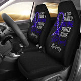 Colon Cancer No One Fights Alone Car Seat Covers 210101 - YourCarButBetter
