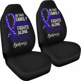 Colon Cancer No One Fights Alone Car Seat Covers 210101 - YourCarButBetter