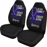 Colon Cancer No One Fights Alone Car Seat Covers 210101 - YourCarButBetter