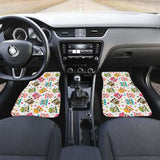 Color Cute Owl Pattern Front And Back Car Mats 201216 - YourCarButBetter